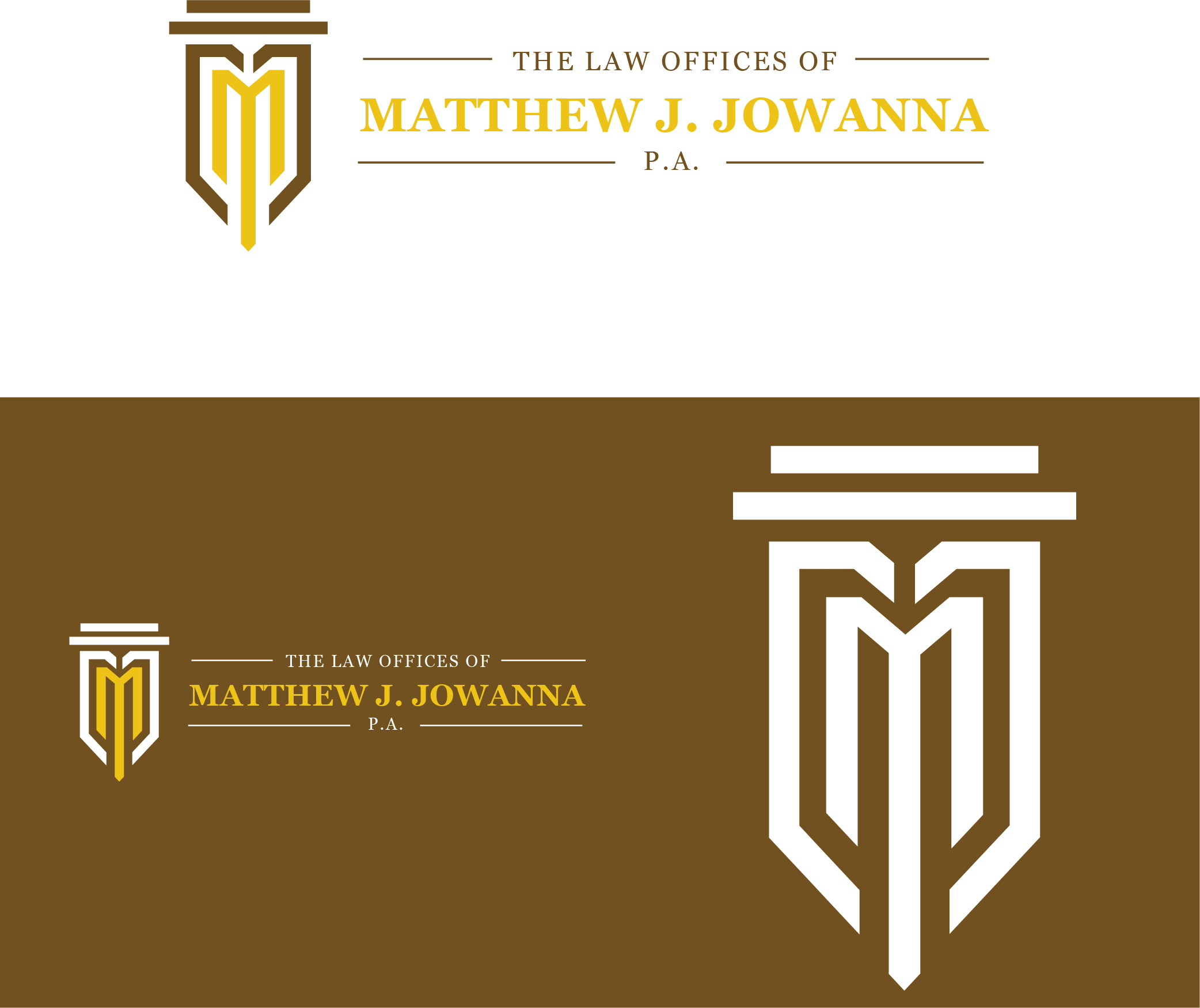 Logo Design by Graphixpointt for The Law Offices of Matthew J. Jowanna, P.A. | Design #29618504