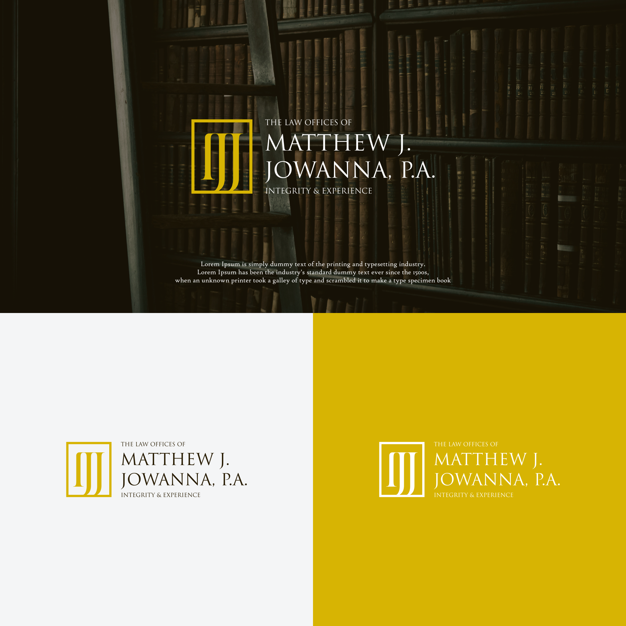 Logo Design by ge.logo for The Law Offices of Matthew J. Jowanna, P.A. | Design #29644624