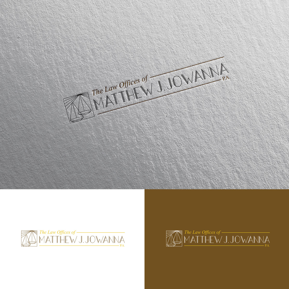 Logo Design by chris Ray for The Law Offices of Matthew J. Jowanna, P.A. | Design #29616683