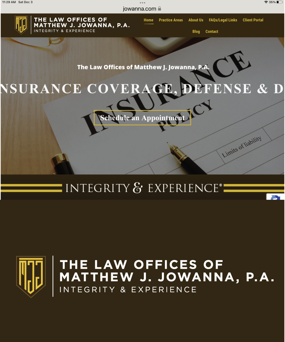 Logo Design by Abdullah..A for The Law Offices of Matthew J. Jowanna, P.A. | Design #29625000
