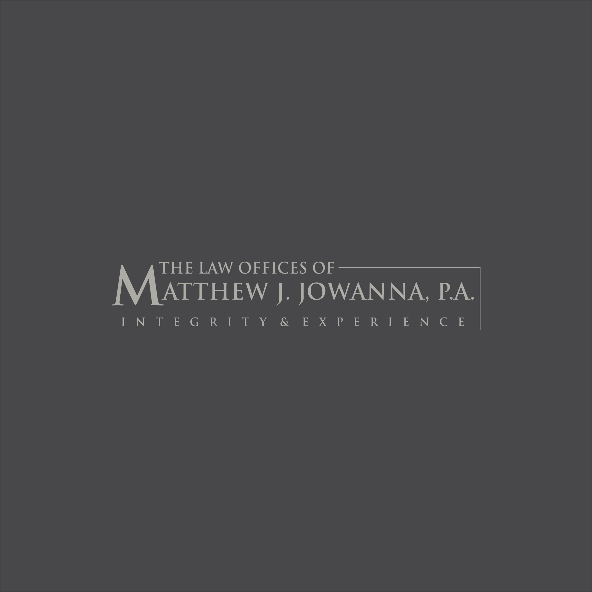 Logo Design by SUROTO for The Law Offices of Matthew J. Jowanna, P.A. | Design #29635220