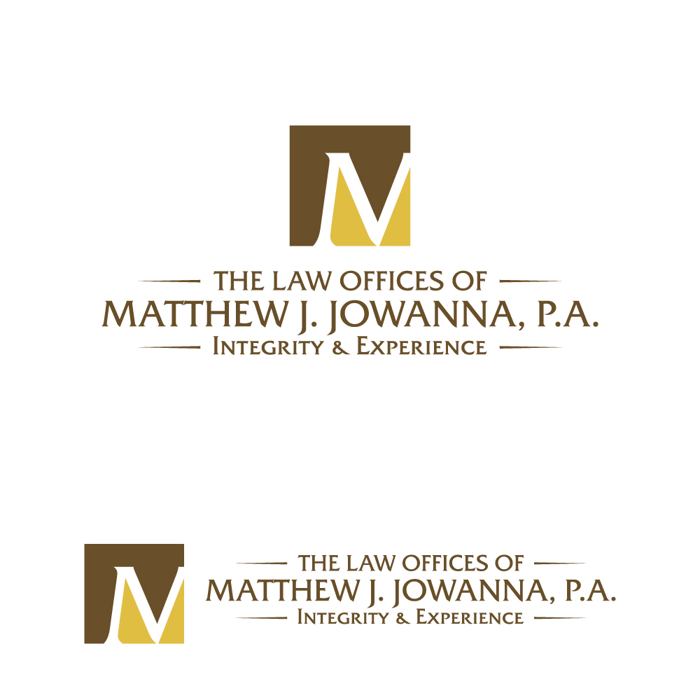 Logo Design by lokiasan for The Law Offices of Matthew J. Jowanna, P.A. | Design #29623797