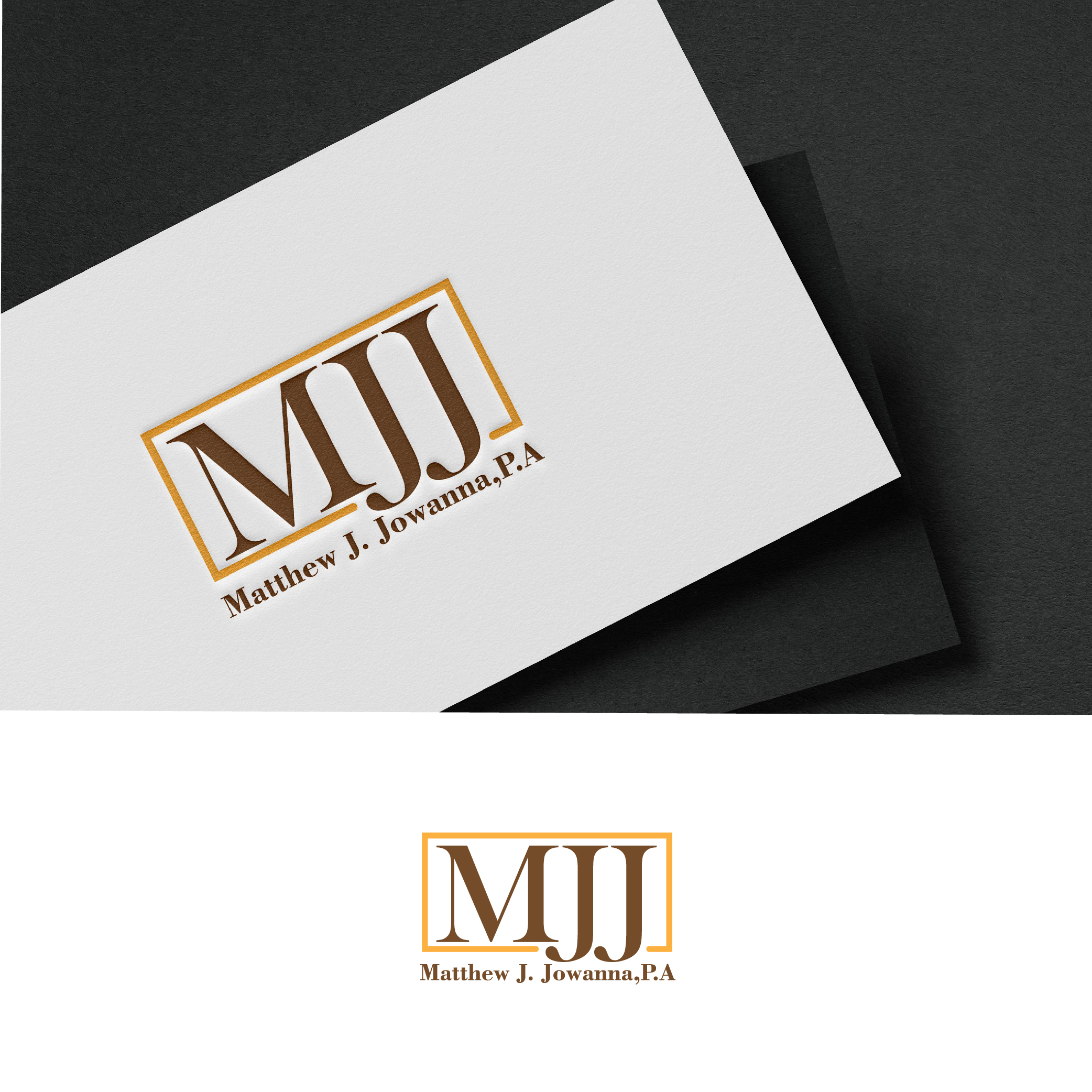 Logo Design by 3Guys for The Law Offices of Matthew J. Jowanna, P.A. | Design #29619245