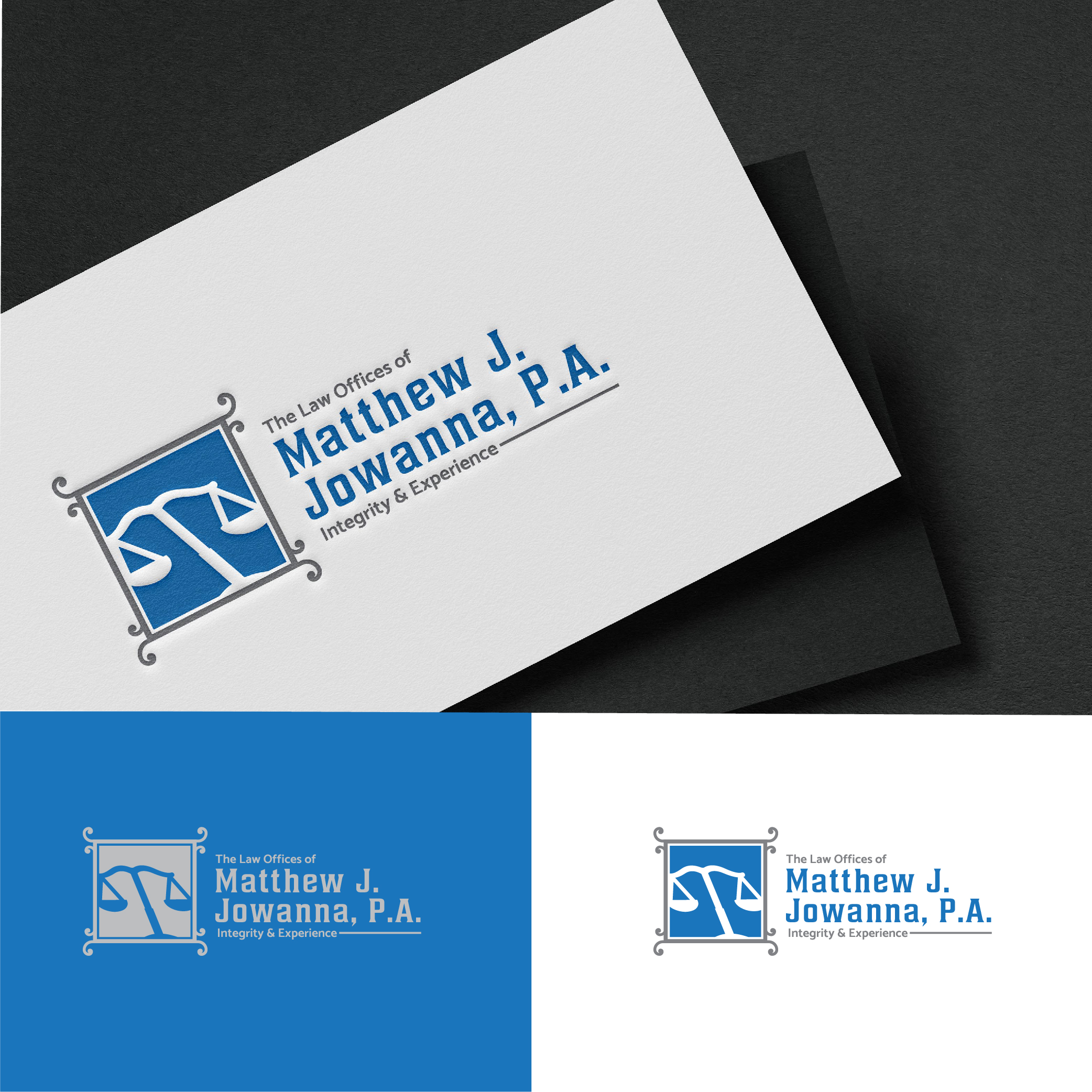 Logo Design by 3Guys for The Law Offices of Matthew J. Jowanna, P.A. | Design #29627624
