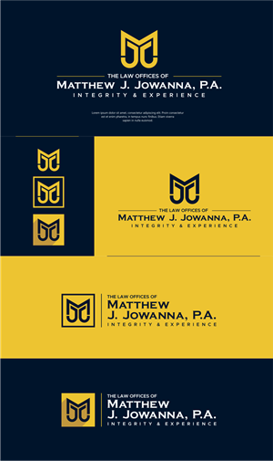 Logo Design by artswolf for The Law Offices of Matthew J. Jowanna, P.A. | Design: #29646788