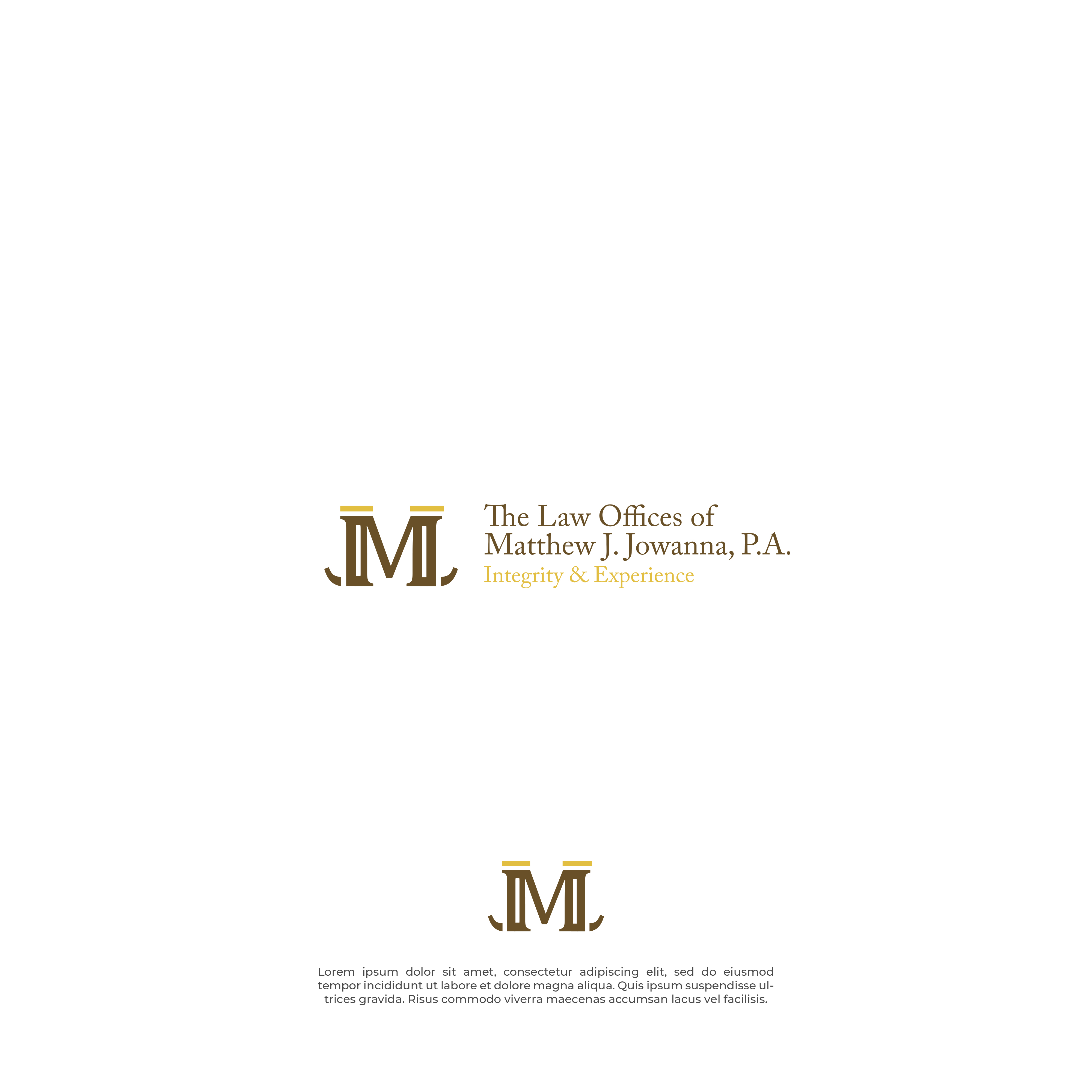 Logo Design by vramar.roy for The Law Offices of Matthew J. Jowanna, P.A. | Design #29624974
