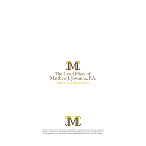 Diseño de Logo por vramar.roy para The Law Offices of Matthew J. Jowanna, P.A. | Diseño #29625002