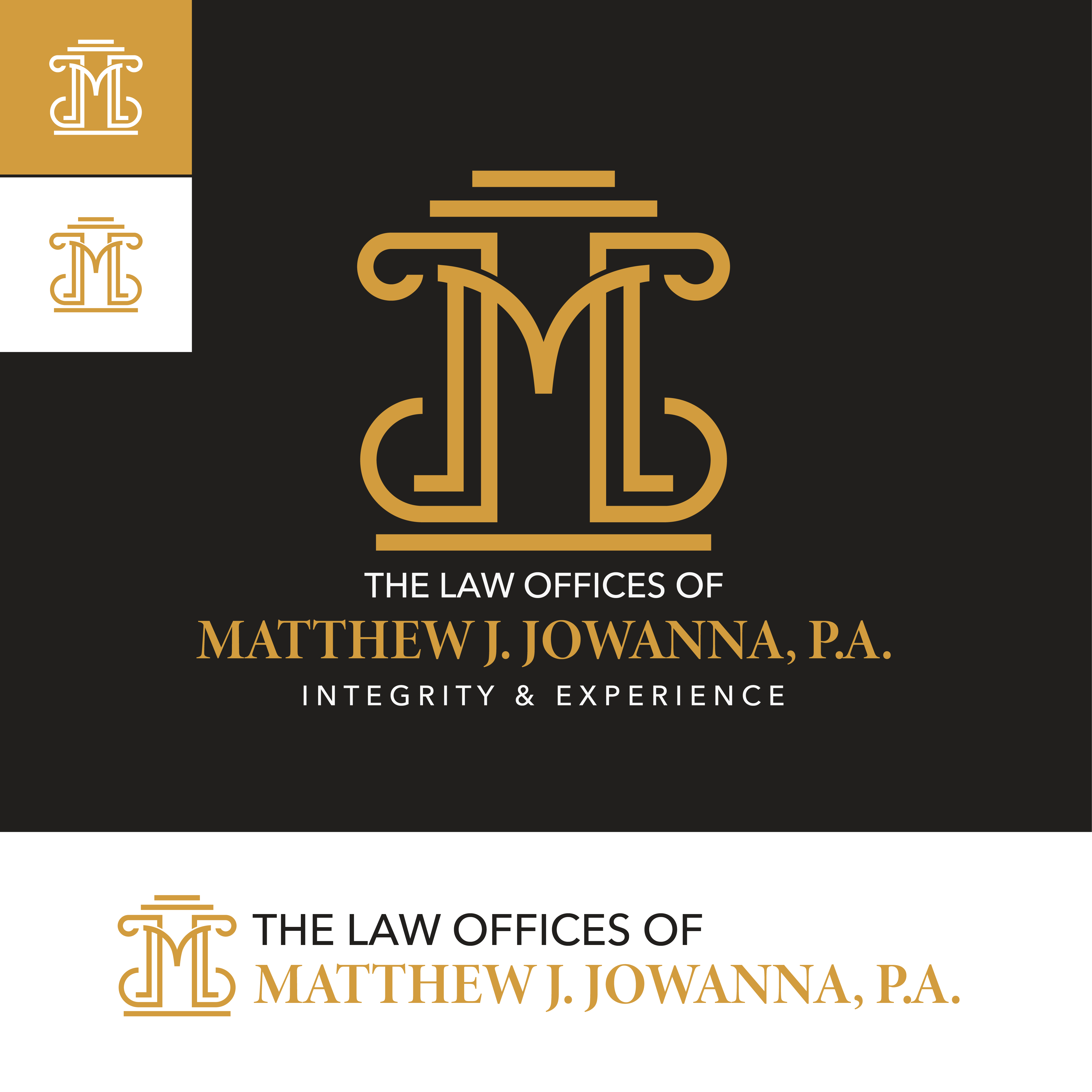 Logo Design by Brewyart Creative for The Law Offices of Matthew J. Jowanna, P.A. | Design #29631124