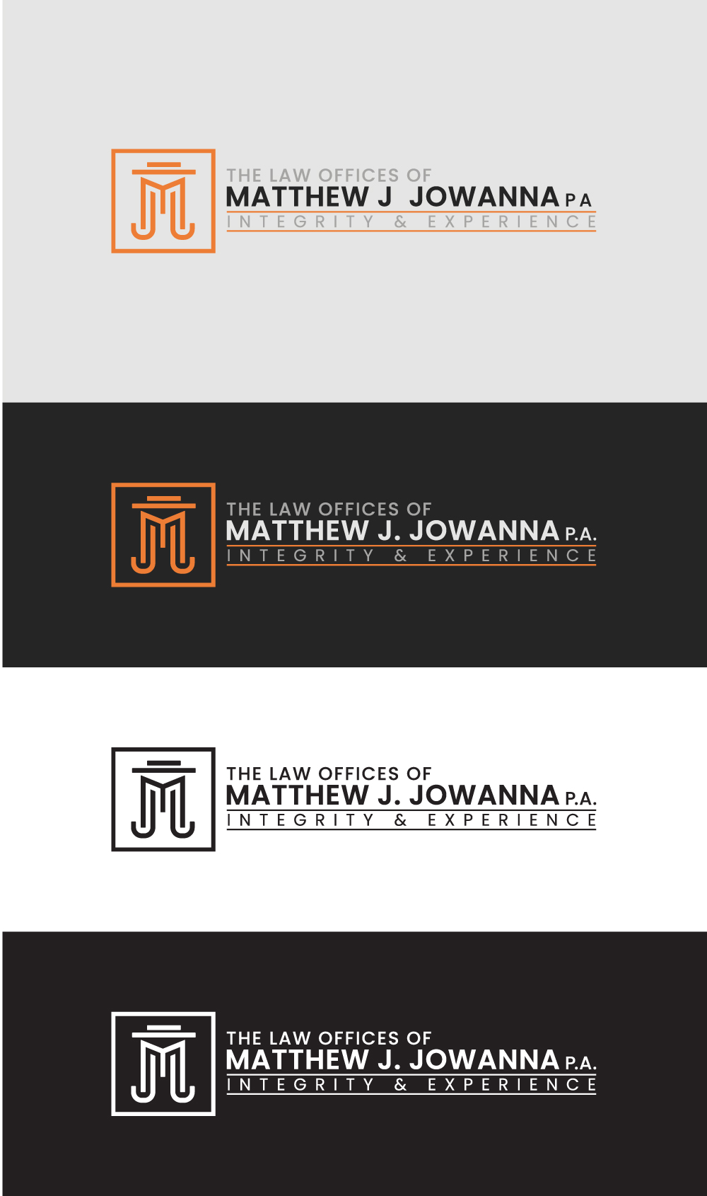 Design de Logo par M Habib pour The Law Offices of Matthew J. Jowanna, P.A. | Design #29639050