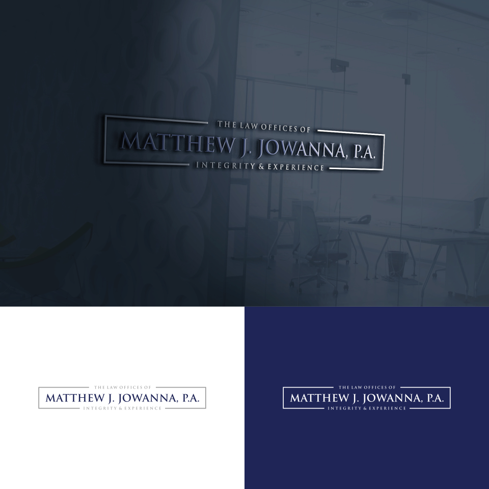 Diseño de Logo por jo.art para The Law Offices of Matthew J. Jowanna, P.A. | Diseño #29624834