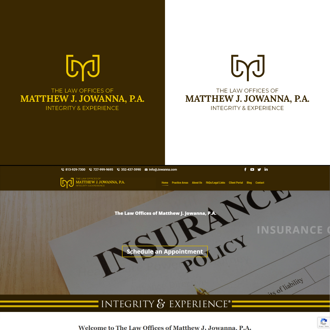 Logo Design by Zain Arrosyid for The Law Offices of Matthew J. Jowanna, P.A. | Design #29629868