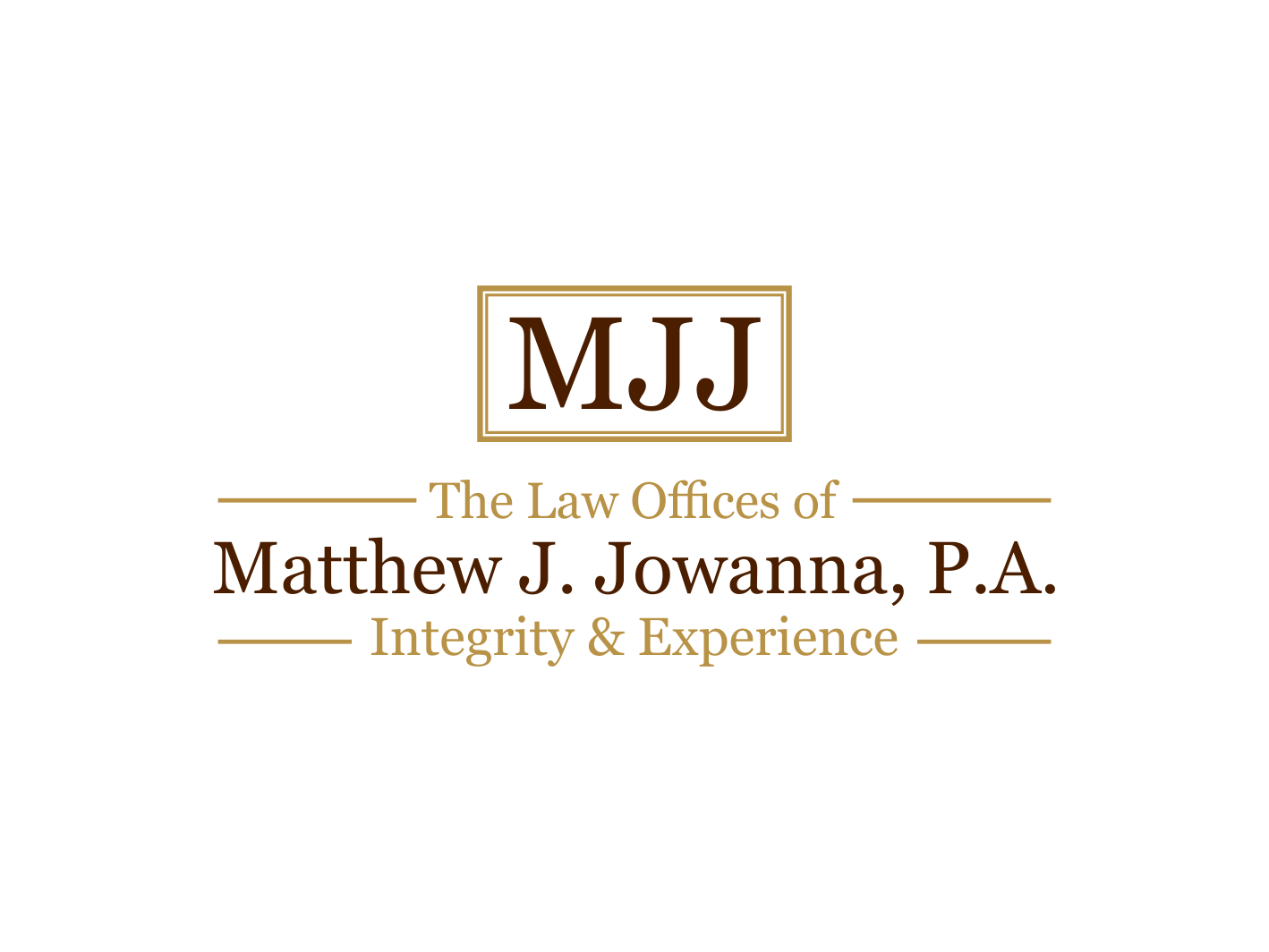 Design de Logo par BNdesigner pour The Law Offices of Matthew J. Jowanna, P.A. | Design #29635827
