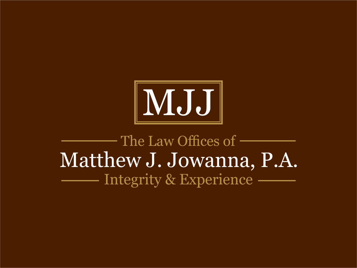 Design de Logo par BNdesigner pour The Law Offices of Matthew J. Jowanna, P.A. | Design #29635828