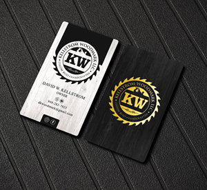 Business Card Design by Sandaruwan for Kellstrom Woodmark LLC. | Design #29627354