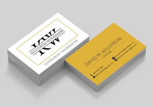 Business Card Design by MarkoE for Kellstrom Woodmark LLC. | Design #29618683