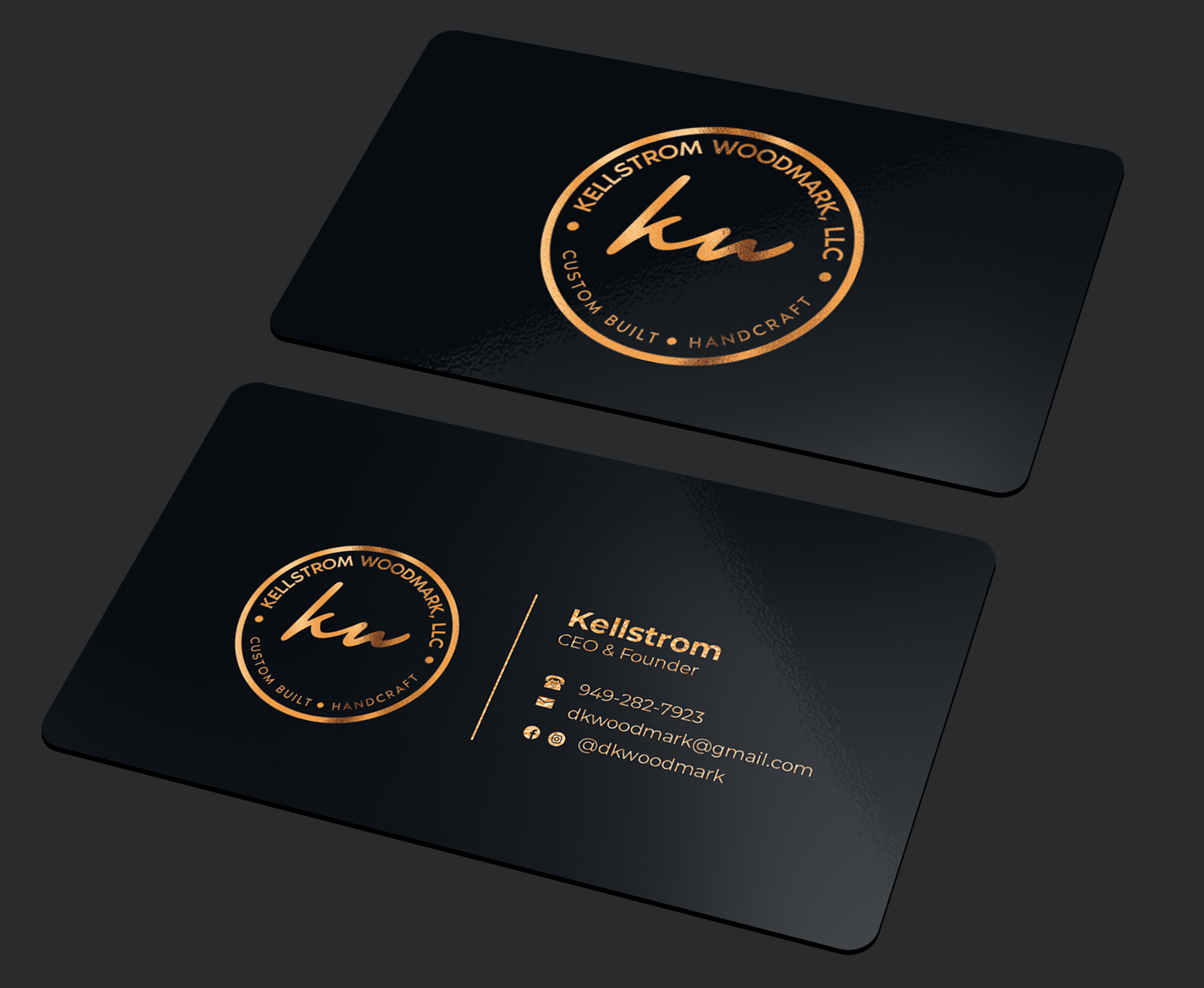 Visitenkarten-Design von Graphixpointt für Kellstrom Woodmark LLC. | Design #29616688