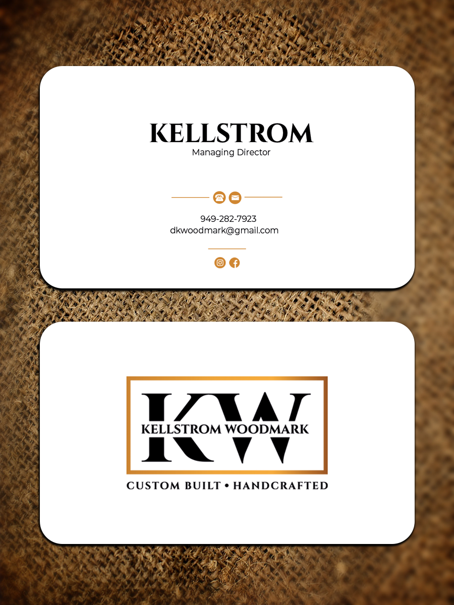 Visitenkarten-Design von Graphixpointt für Kellstrom Woodmark LLC. | Design #29618853