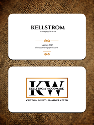 Visitenkarten-Design von Graphixpointt für Kellstrom Woodmark LLC. | Design: #29618853