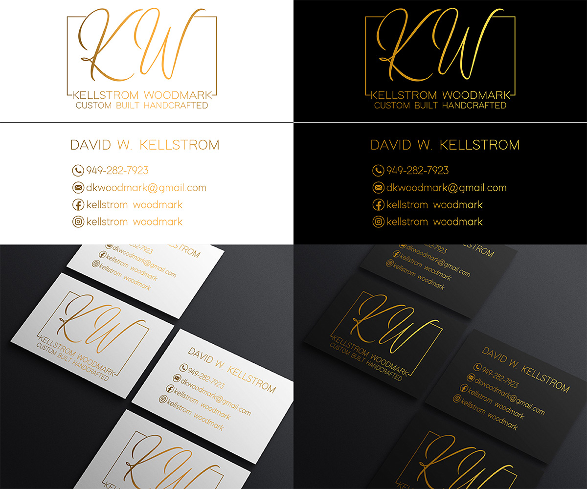 Business Card Design by 21 Design for Kellstrom Woodmark LLC. | Design #29617653