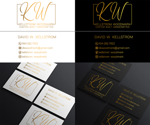 Business Card Design by Ninou Art for Kellstrom Woodmark LLC. | Design #29617653