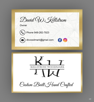 Business Card Design by pb for Kellstrom Woodmark LLC. | Design: #29628101
