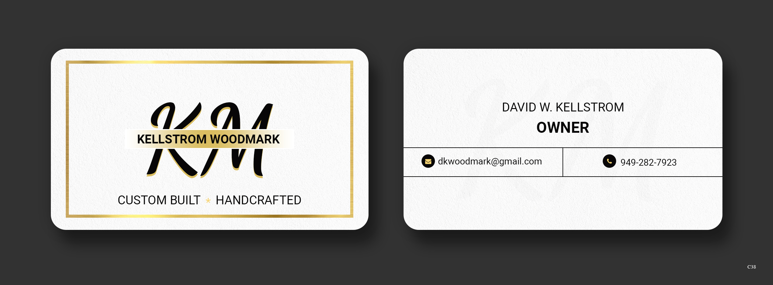 Business Card Design by pb for Kellstrom Woodmark LLC. | Design #29628102