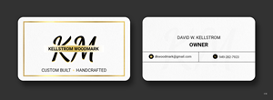 Business Card Design by pb for Kellstrom Woodmark LLC. | Design: #29628102