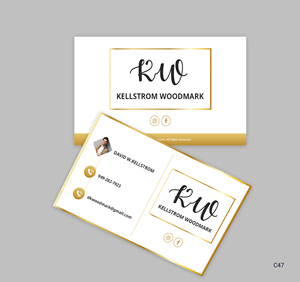 Business Card Design by pb for Kellstrom Woodmark LLC. | Design: #29628103