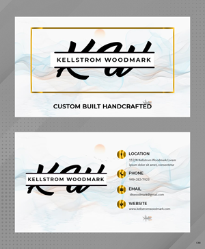 Business Card Design by pb for Kellstrom Woodmark LLC. | Design: #29628107