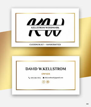 Business Card Design by pb for Kellstrom Woodmark LLC. | Design: #29628108