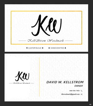 Business Card Design by pb for Kellstrom Woodmark LLC. | Design: #29628119