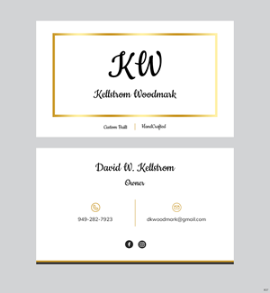 Business Card Design by pb for Kellstrom Woodmark LLC. | Design: #29628120