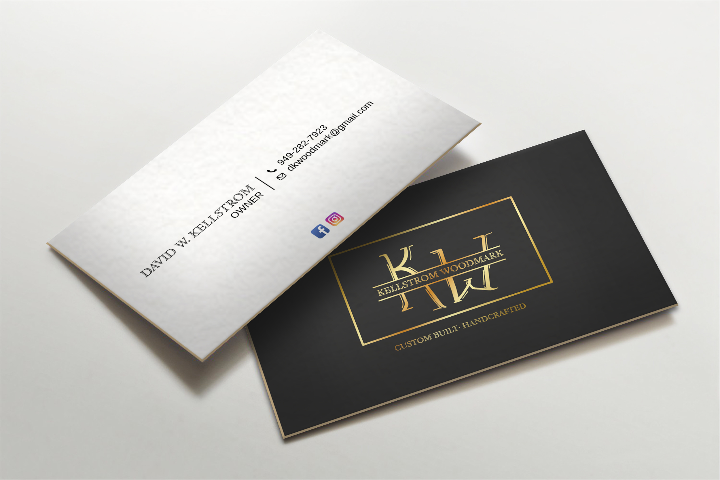 Business Card Design by LAXMI DESIGNHUB for Kellstrom Woodmark LLC. | Design #29624860