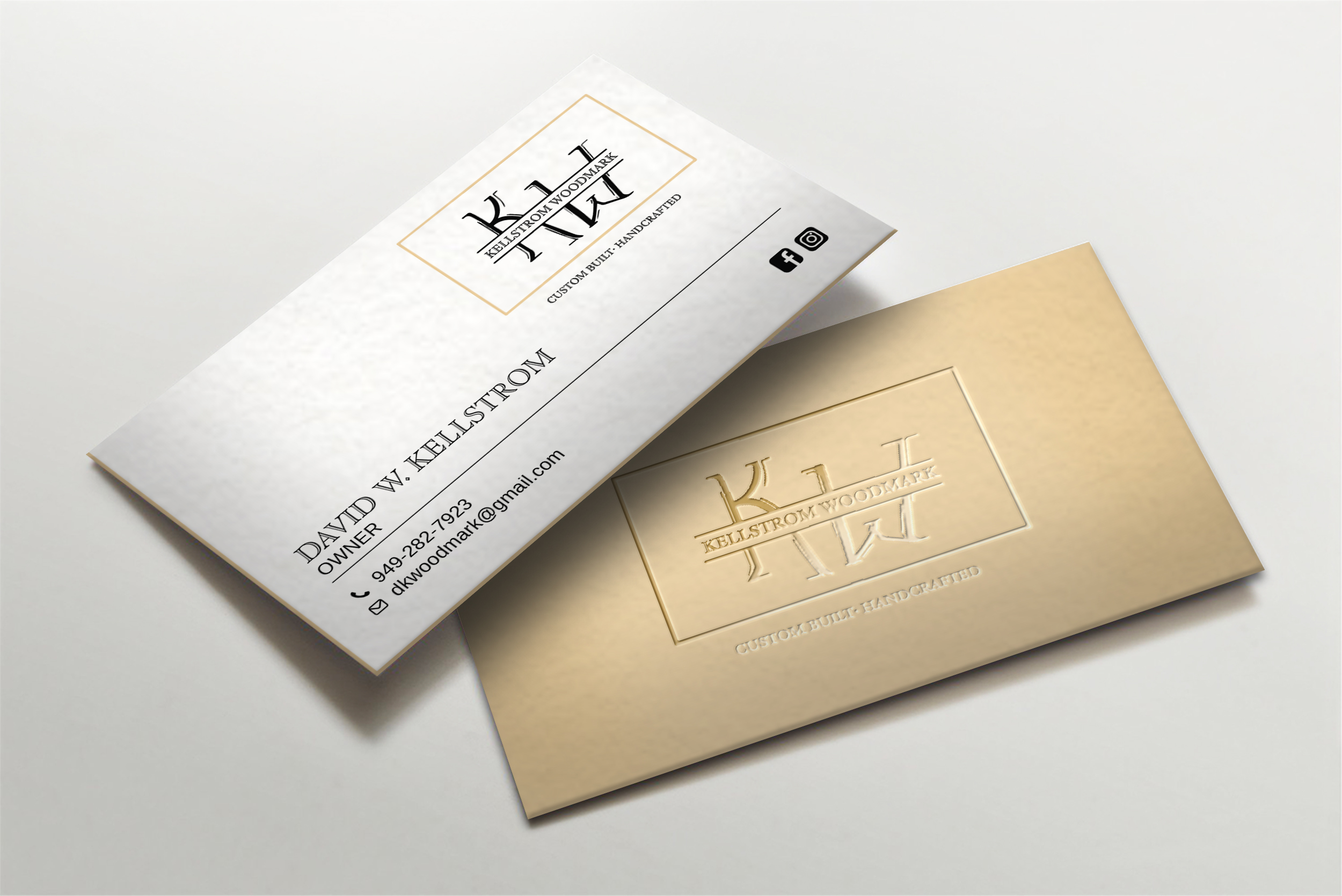 Business Card Design by LAXMI DESIGNHUB for Kellstrom Woodmark LLC. | Design #29624861