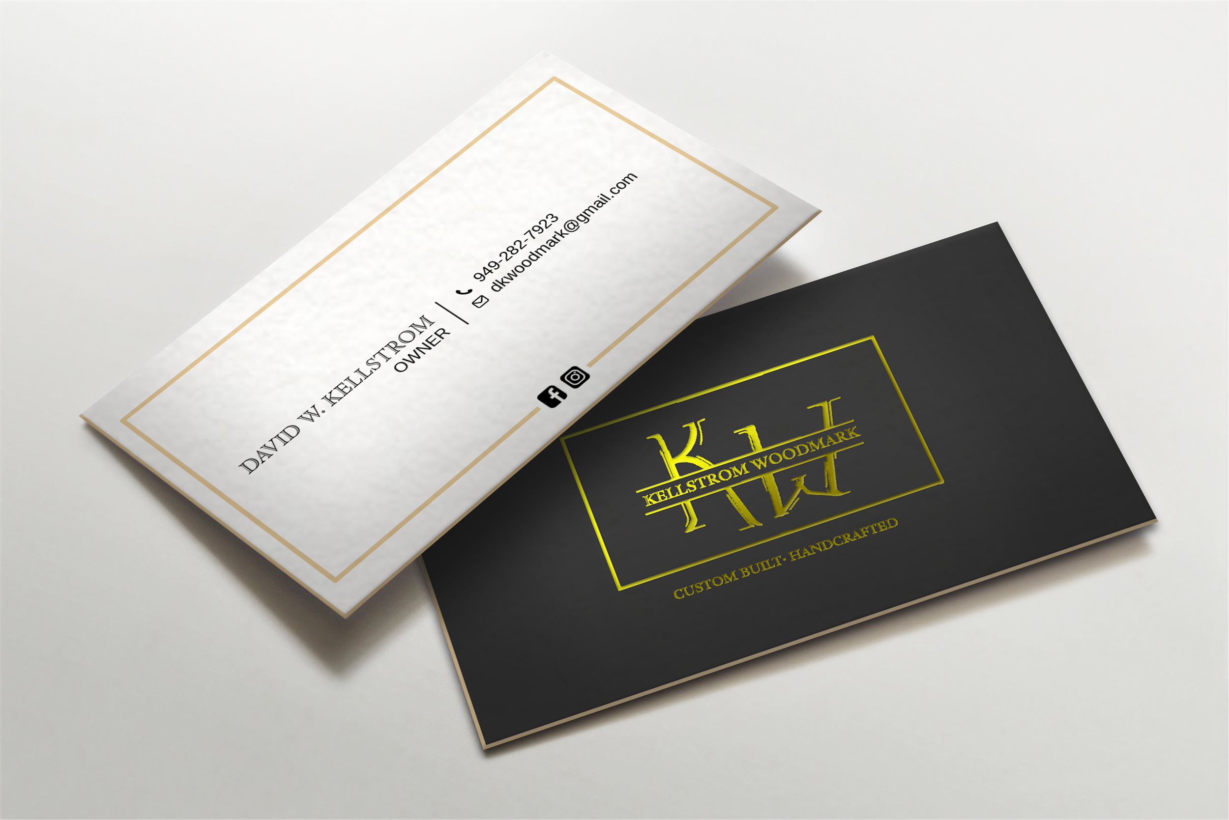 Business Card Design by LAXMI DESIGNHUB for Kellstrom Woodmark LLC. | Design #29624862