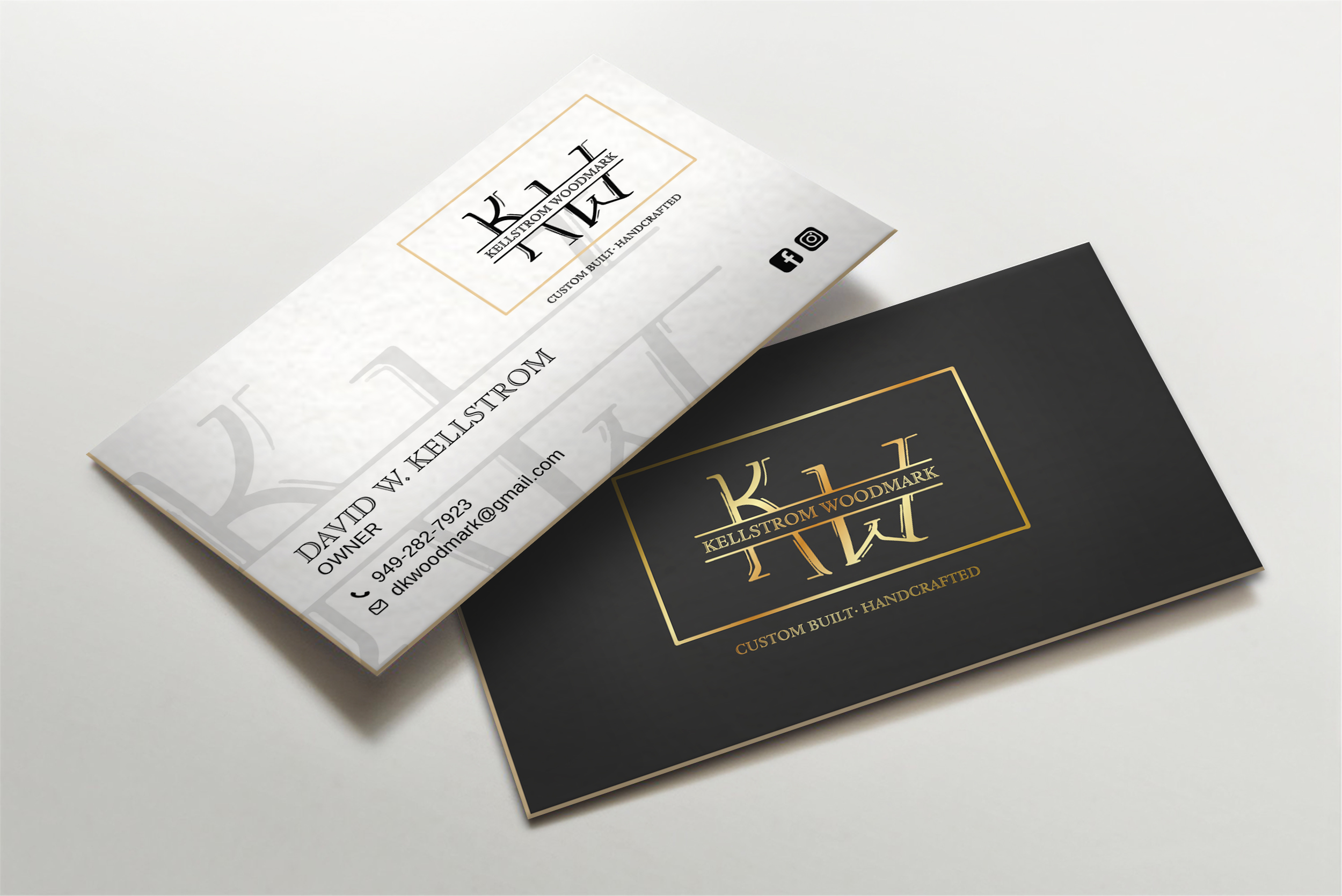 Business Card Design by LAXMI DESIGNHUB for Kellstrom Woodmark LLC. | Design #29624864