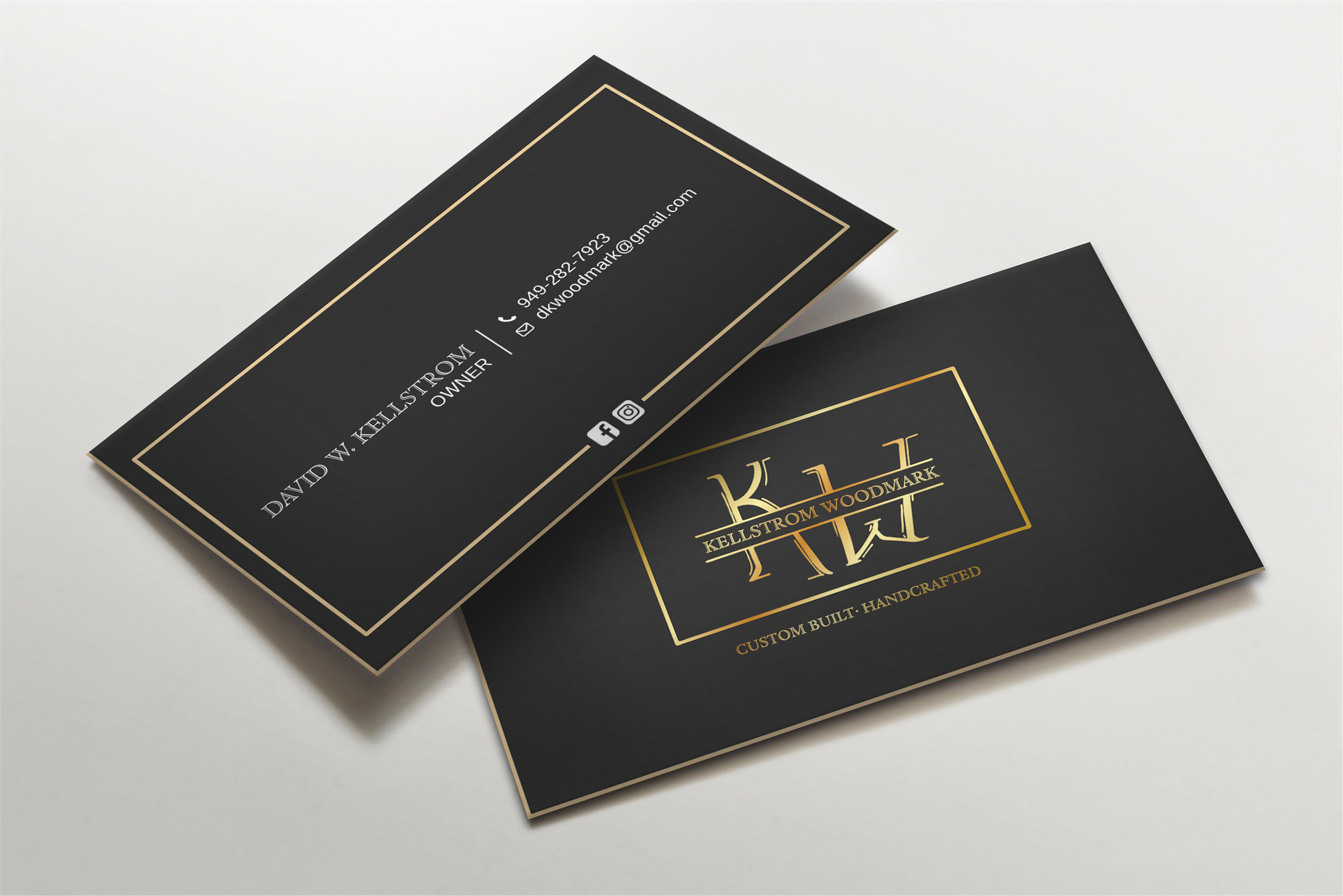 Business Card Design by LAXMI DESIGNHUB for Kellstrom Woodmark LLC. | Design #29624869