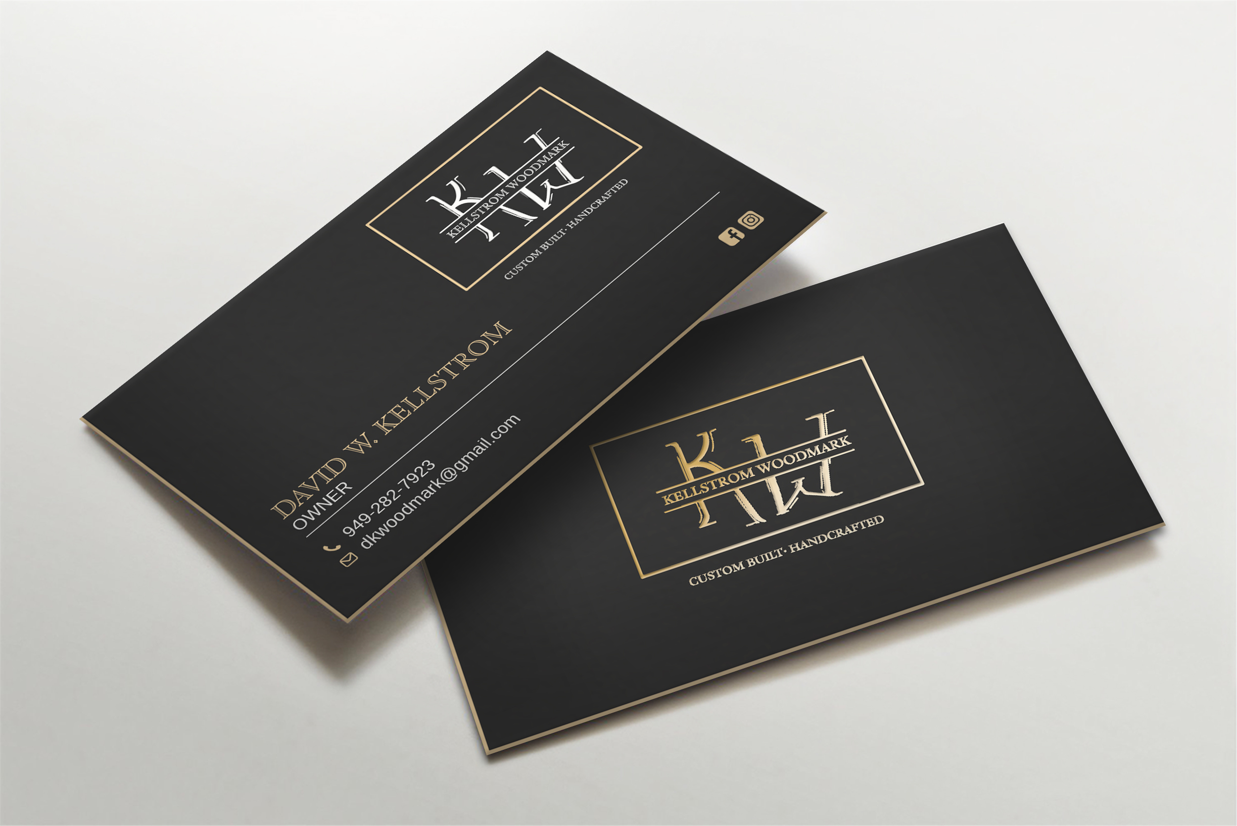 Business Card Design by LAXMI DESIGNHUB for Kellstrom Woodmark LLC. | Design #29624871