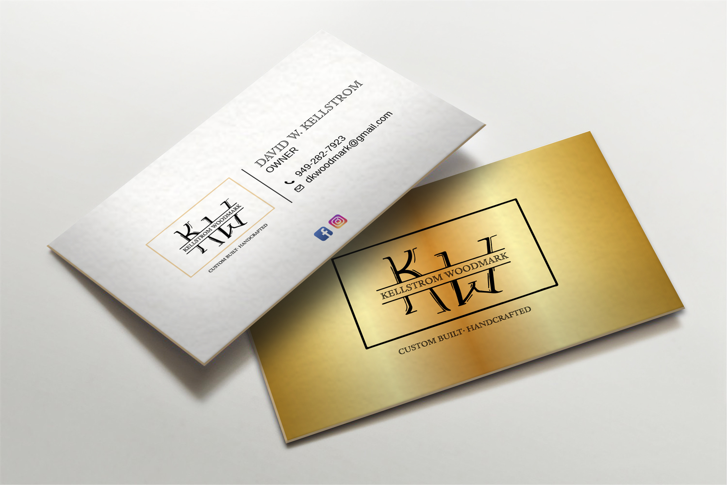 Business Card Design by LAXMI DESIGNHUB for Kellstrom Woodmark LLC. | Design #29624873