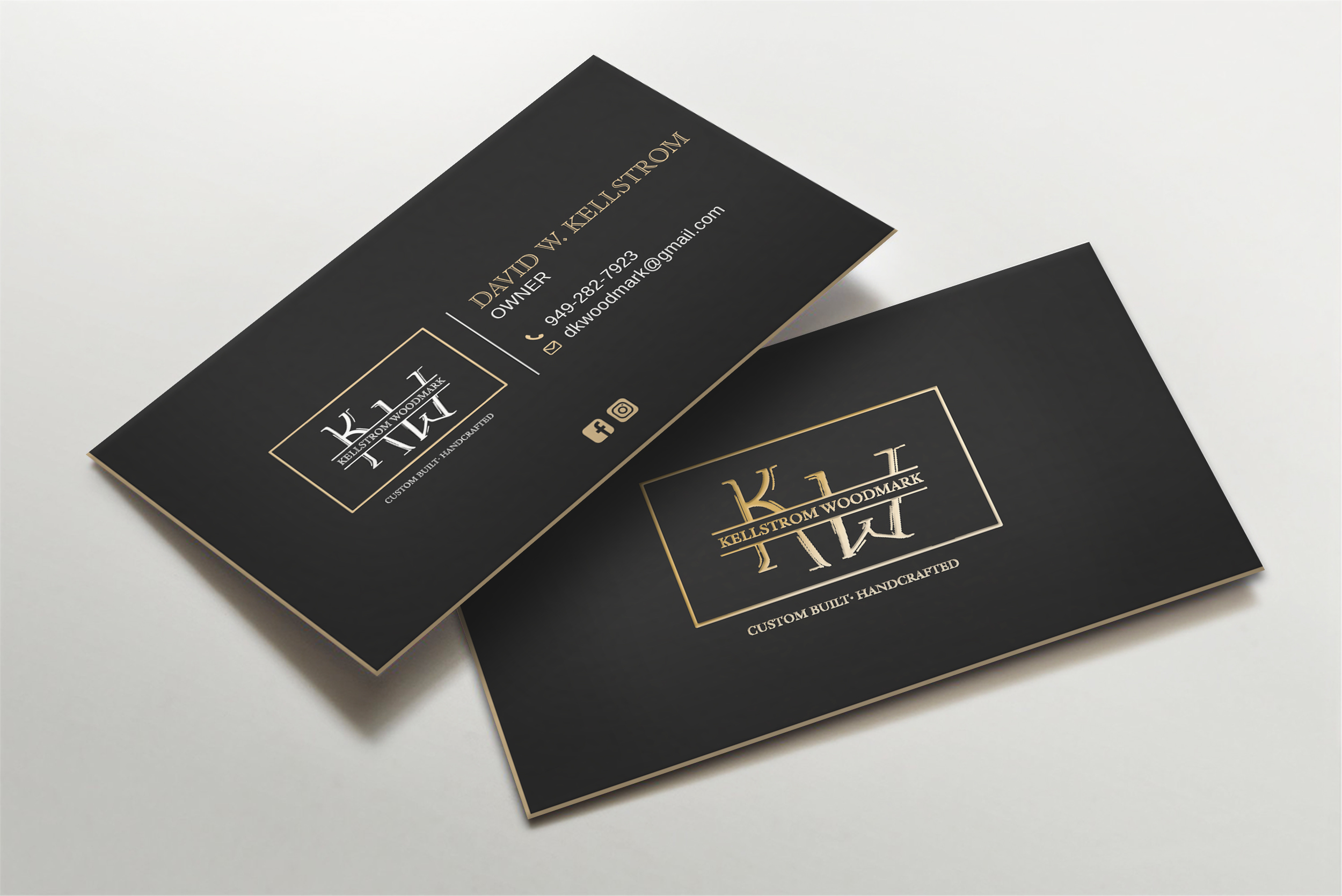 Business Card Design by LAXMI DESIGNHUB for Kellstrom Woodmark LLC. | Design #29624875