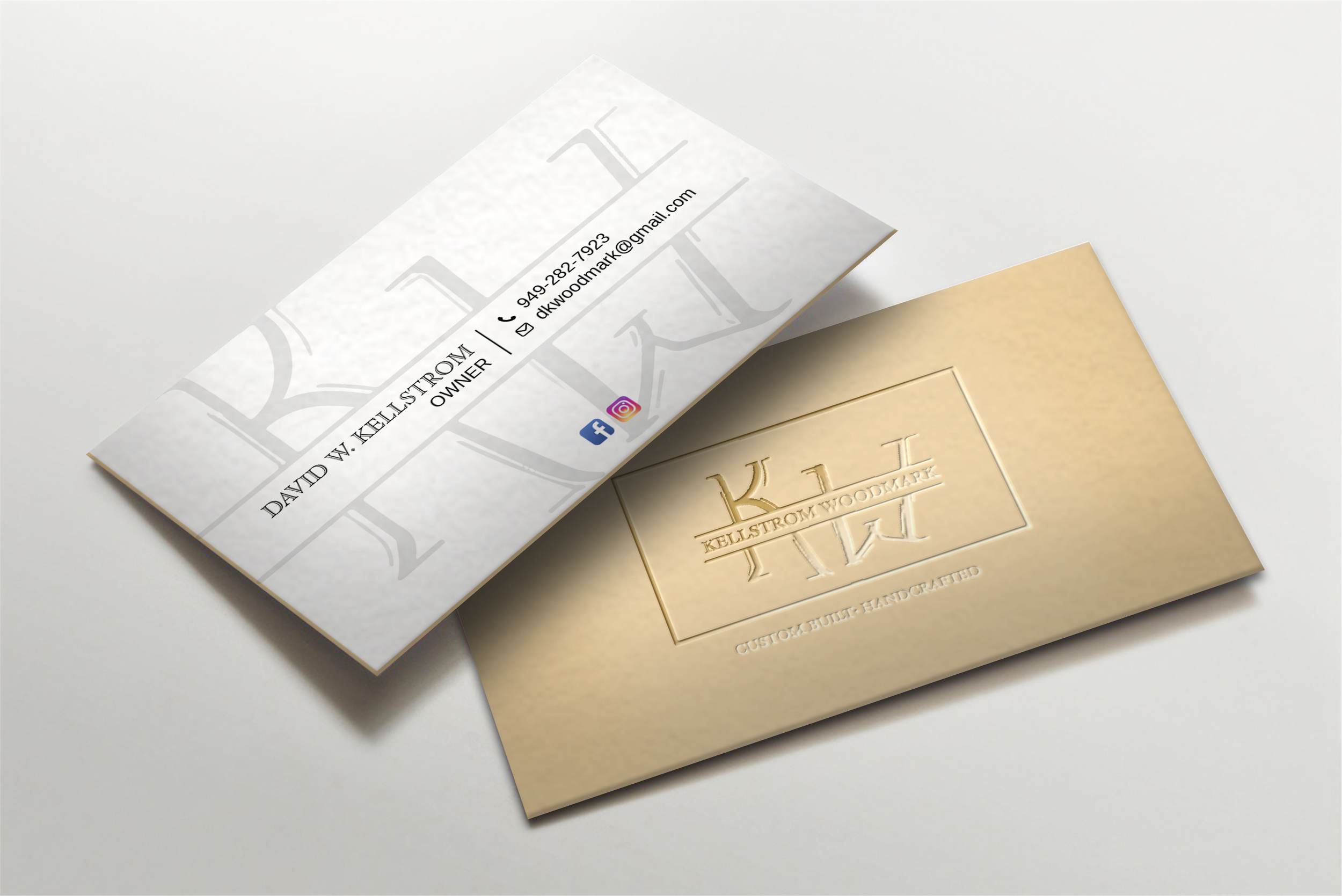 Business Card Design by LAXMI DESIGNHUB for Kellstrom Woodmark LLC. | Design #29624876