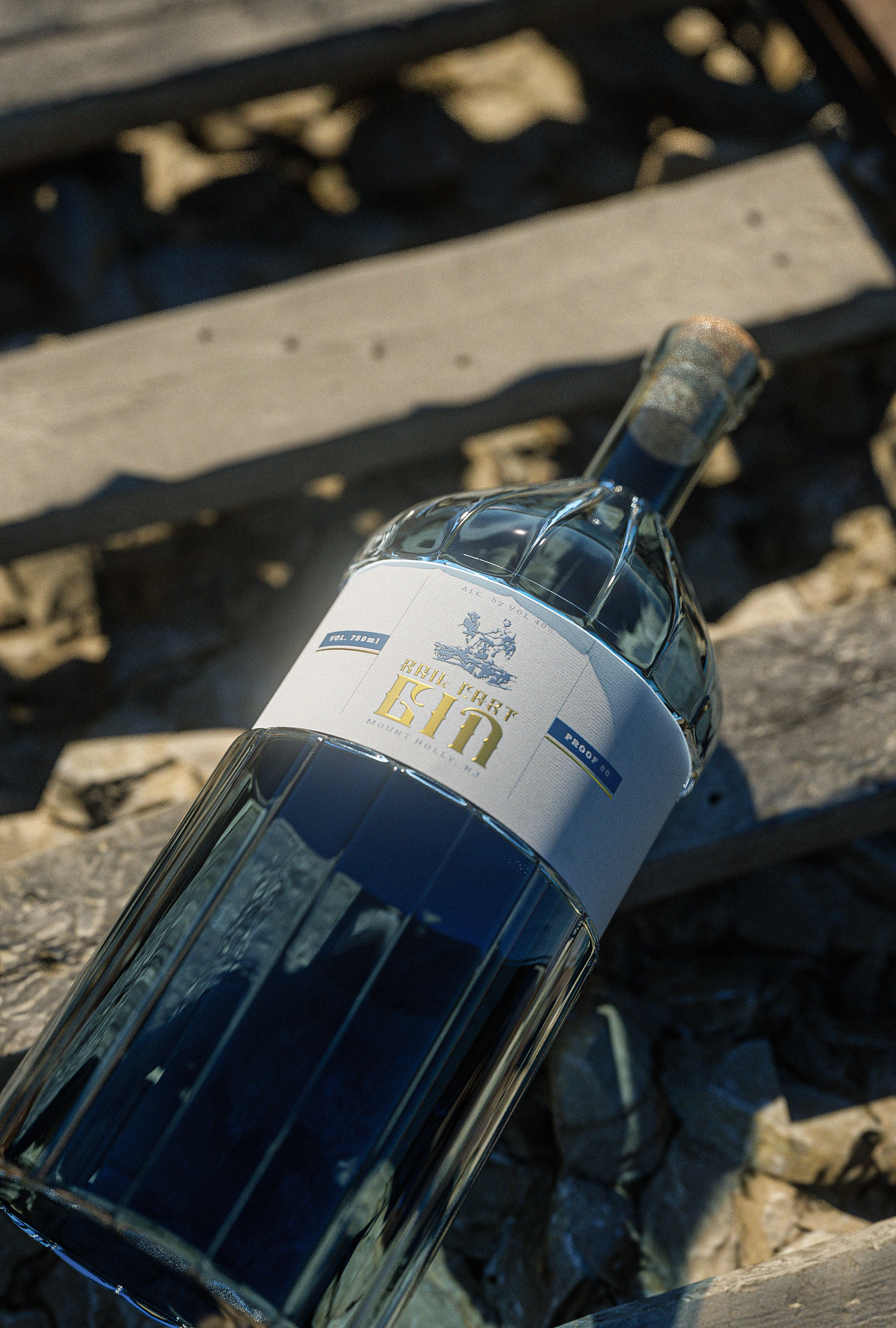 Packaging Design by Arv's Archive for Train Wreck Distillery | Design #29656762