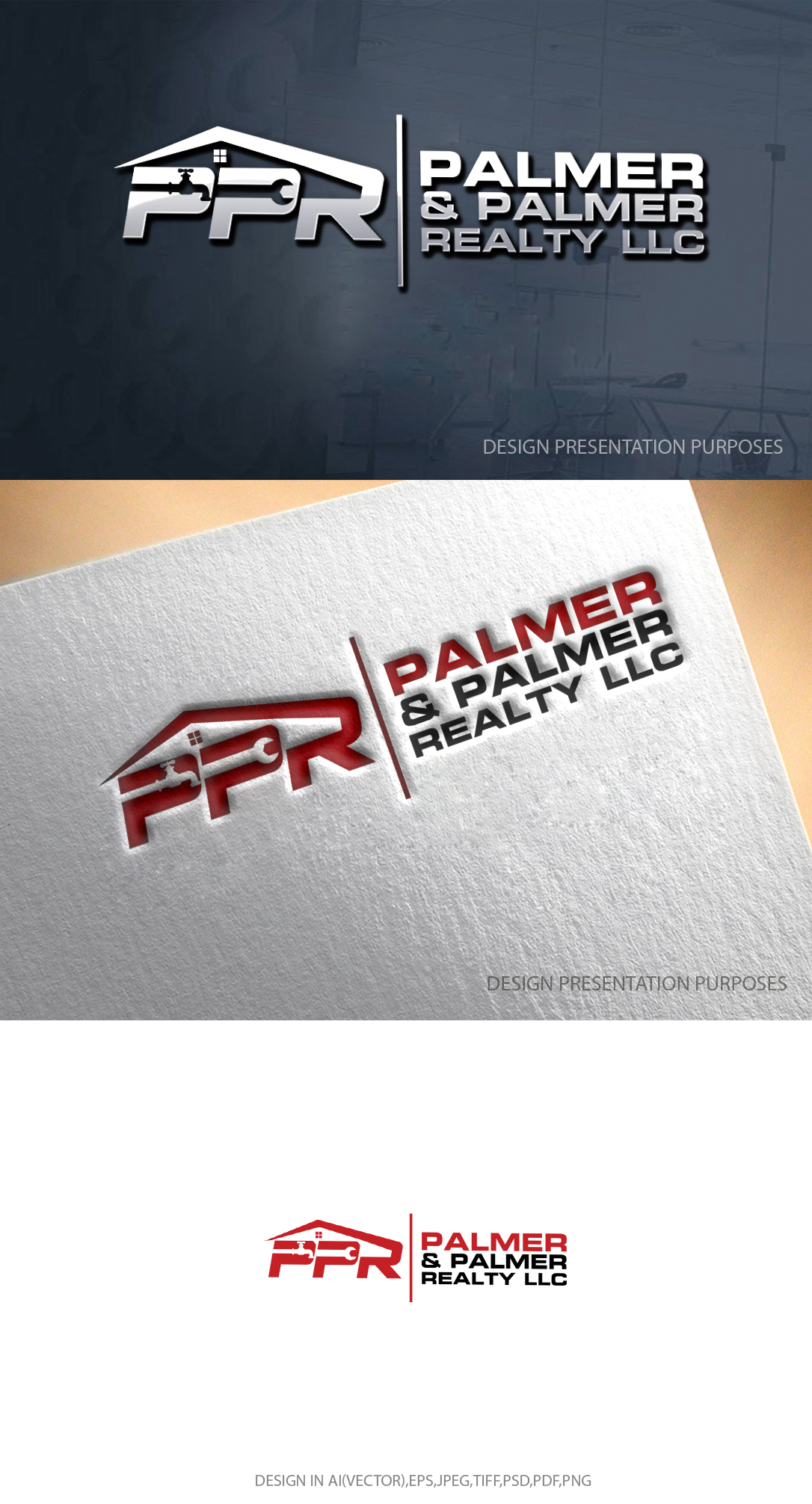 Logo Design by graphicevolution for Palmer & Palmer Realty LLC | Design #29633235