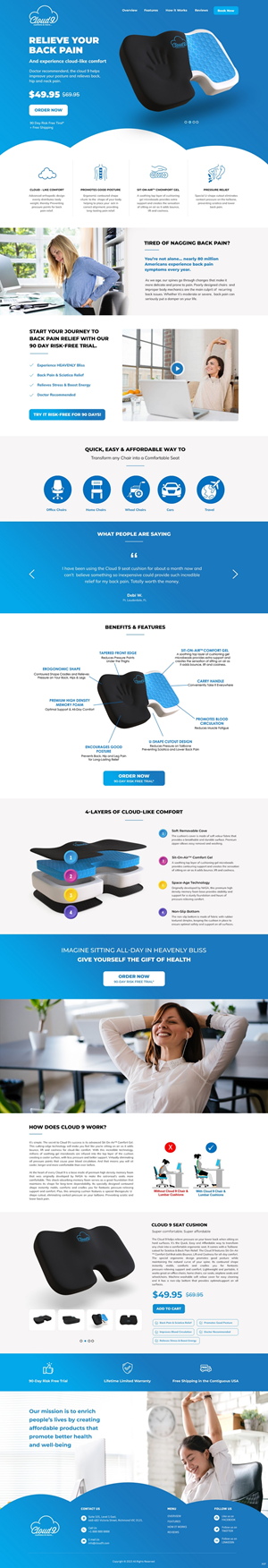 Shopify Design by pb for Cloud 9 Pillows & More  LLC  | Design: #29639264