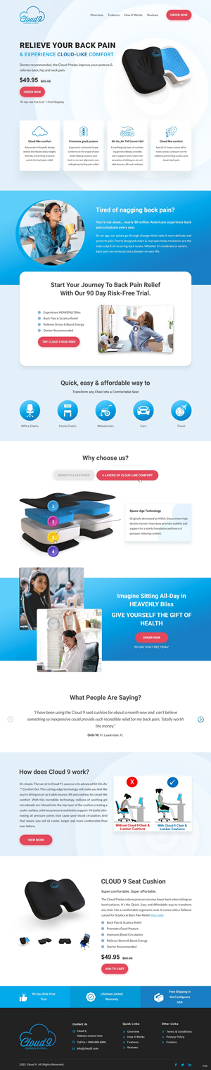 Shopify Design by pb for Cloud 9 Pillows & More  LLC  | Design: #29641000