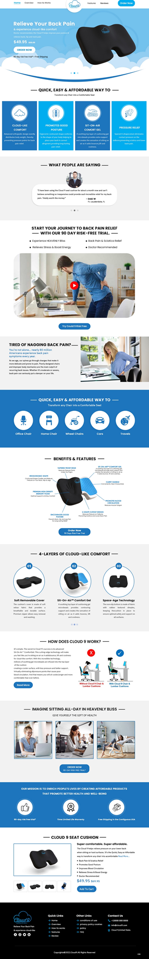 Design Shopify par pb pour Cloud 9 Pillows & More  LLC  | Design : #29646682