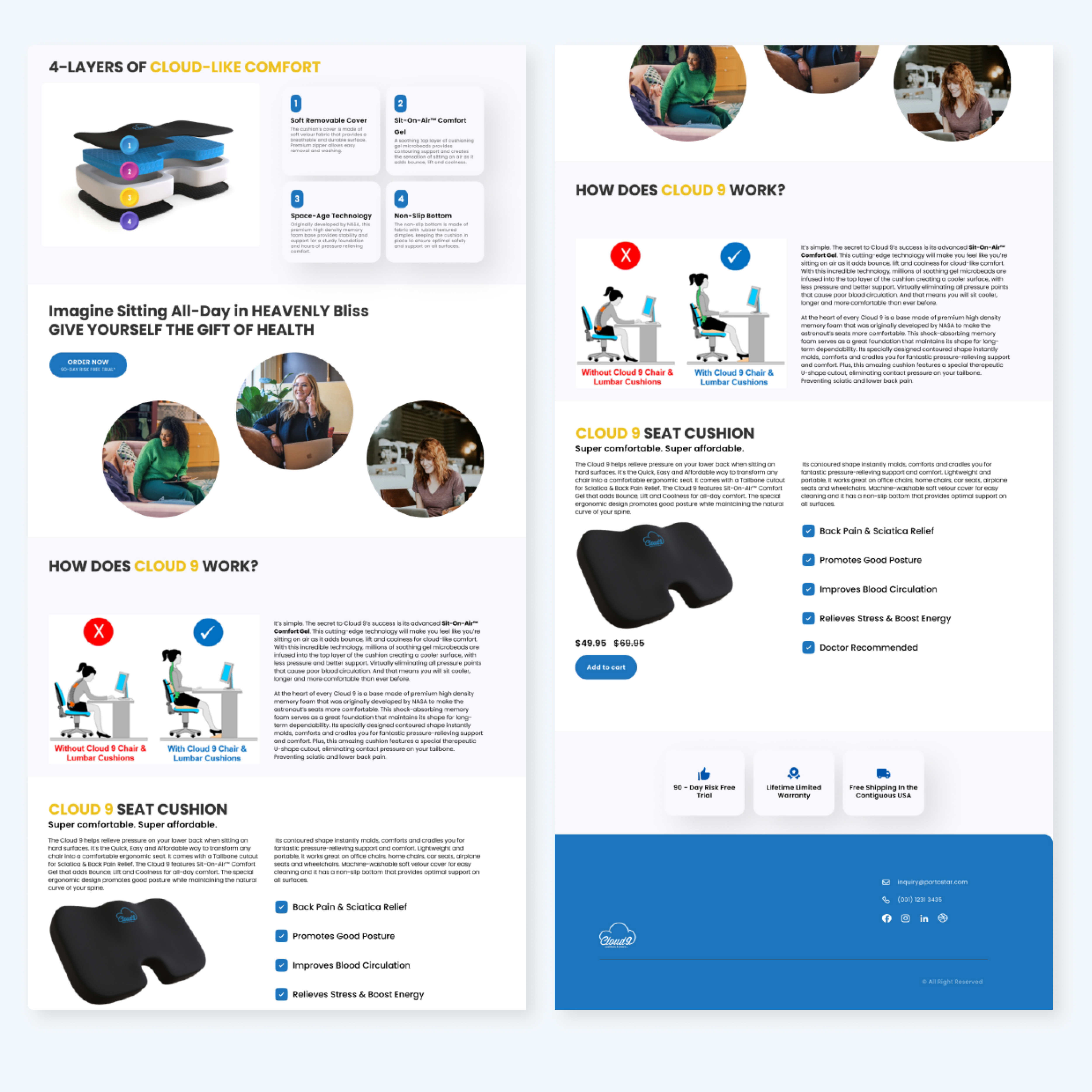 Shopify Design by DESIGN ZONE for Cloud 9 Pillows & More  LLC  | Design #29658106