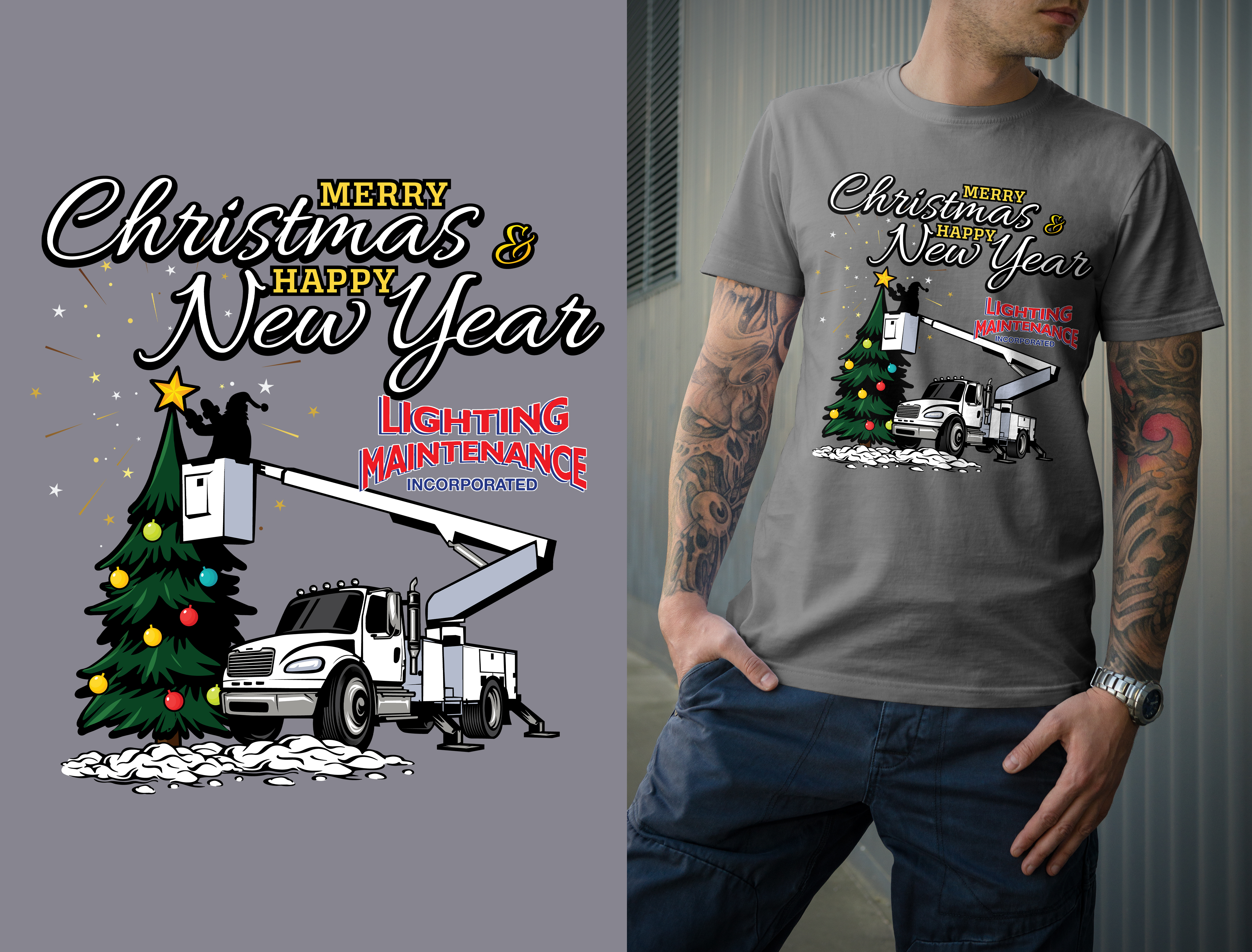 T-shirt Design by Impressive Solutions for Lighting Maintenance Inc | Design #29662161