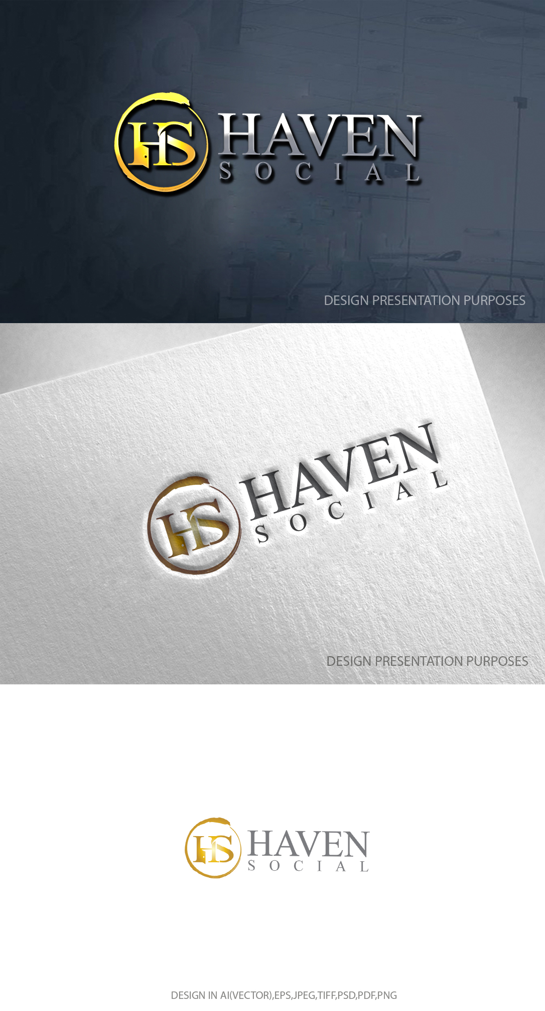 Diseño de Logo por zebronicgraphic para Haven Social | Diseño #29640529