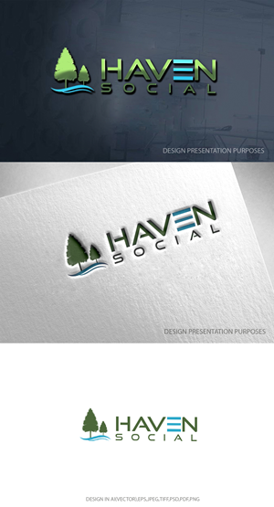 Diseño de Logo por zebronicgraphic para Haven Social | Diseño: #29640564
